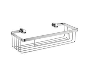 Smedbo Sideline Soap Basket, Brass, Silver, 25 x 11 x 6 cm