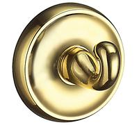 Smedbo Single Polished Brass Towel Hook (55mm) Wall Mounted Bathroom Storage Square Robe Hooks Clothes Hanger Coat Peg