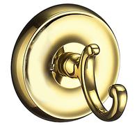 Smedbo Single Polished Brass Towel Hook (70mm) Wall Mounted Bathroom Storage Square Robe Hooks Clothes Hanger Coat Peg