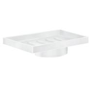 SMEDBO Soap Dish, Porcelain, White, 2.5 x 11.2 x 18.3 cm