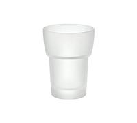 Smedbo Tumbler, Frosted Glass, White, 8 x 10.5 x 16 cm