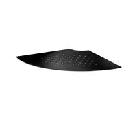 Smedbo UK Black Grout Line Corner Shower Shelf with Holes Stainless Steel Smedbo UK Black