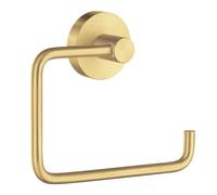 Smedbo UK Brushed Brass Toilet Roll Holder Wall Mounted Bathroom Storage in Gold Smedbo UK Gold