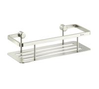 Smedbo UK Brushed Nickel Shower Soap Basket Caddy Shelf Wall Mounted Brass in Silver Smedbo UK Silver