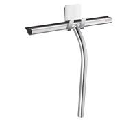 Chromed Stainless Steel Shower Squeegee with Self-Adhesive Hook Smedbo UK Silver One Size