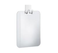 Smedbo UK Plastic Shaving/Make Up Mirror with Self Adhesive Hook in Silver Smedbo UK Silver