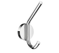 Polished Chrome Bath Robe Hook Wall Mounted Bathroom Storage Organiser Smedbo UK Silver One Size