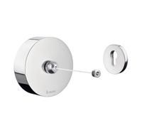 Smedbo UK Polished Chrome Retractable Clothes Line 2.5m Length, Max Load 6KG in Silver Smedbo UK Silver