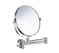 Polished Chrome Shaving/Make Up Mirror 7x Magnification Wall Mounted Smedbo UK Silver One Size