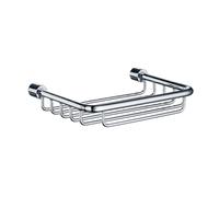 Smedbo UK Polished Chrome Shower Soap Basket Caddy Wall Mounted Brass in Silver Smedbo UK Silver