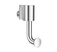 Smedbo UK Polished Chrome Towel Hook for Shower Glass Panel Bathroom Storage in Silver Smedbo UK Silver