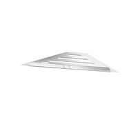 Smedbo UK Polished Stainless Steel Grout Line Floating Corner Shower Shelf in Silver Smedbo UK Silver
