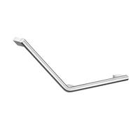 Smedbo V Shape Left Angled Elbow Grab Bar 70Cm Chromed Stainless Steel Safety Hand Rail For Elderly Disabled Mobility Aid