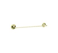 Smedbo Villa Single Towel Rail, Brass, Gold, 63.5 x 7.5 x 6.9 cm
