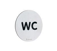 Smedbo "Xtra" WC Sign, Brushed Stainless Steel