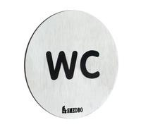 Smedbo Xtra - Wc Sign Wc In Stainless Steel Brushed, Self-Adhesive