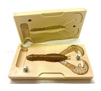 Smedioks Premium Soft Plastiс Mold Lure Making Injection Molds Fishing Lures Rage Craw Bait 3.8"