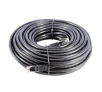 Smedz CAT6 10 m Full Solid Copper UTP 24 AWG Indoor/Outdoor Plug and Play Network Cable GigaBit Ethernet Patch Lead - Black