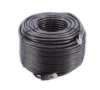 Smedz CAT6 50 m Full Solid Copper UTP 24 AWG Indoor / Outdoor Plug and Play Network Cable GigaBit Ethernet Patch Lead - Black