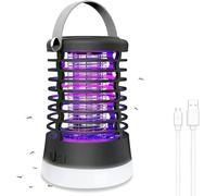 Smeeyo Fly Zapper, Outdoor Waterproof USB Mosquito killer lamp, Electric Camping Fly Killer, Compact and Easy to Carry, Including 3 Light Modes, with a use Time to 50h