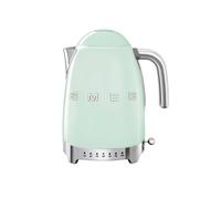 Smeg EEJB129 Jug Kettle with Acoustic Alarm, 3KW, 1.7L & Smeg 4 Slice Toaster, Extra Wide Slots, Pastel Green KLF04PGUK/TSF03PGUK