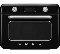Smeg 50's Style COF01BLUK Multifunction Mini Oven with Steam & Air Fry - Black / Stainless Steel, Black
