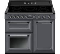 Smeg 100cm Induction Range Cooker Victoria, Slate Grey, A Rated - TR103IGR2 A