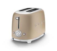 Smeg 2 Slice Toaster, Matte Champagne, TSF01CHMUK