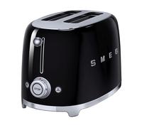 Smeg 2 Slice Toaster Retro Style in Black | TSF01BLUK | Brand new