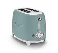 SMEG 2 Slice Toaster TSF01EGMUK - Matte Emerald Green Brown