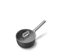 Smeg 20Cm Retro Saucepan, Oven Safe, Aluminium, Black Black