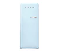 Smeg 50s Style Retro Left Hand Hinge FAB28LPB6UK 153cm Small Fridge with Ice Box - Blue - C Rated, Blue