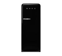 Smeg 244 Litre Fifties Style Right Hand Hinge Freestanding Fridge With Ice Box Black