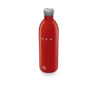 SMEG x 24Bottles Lightweight and Leakproof Urban Bottle, Stainless Steel, 50’s Style,1L, WBF02RD, Red