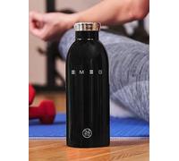 Smeg 24Bottles Lightweight And Leakproof Clima Bottle, Stainless Steel, 500Ml, Black Black