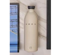 Smeg 24Bottles Lightweight And Leakproof Urban Bottle, Stainless Steel, 1L, Cream Cream