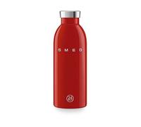 Smeg 24Bottles Stainless Steel 500ml Bottle in Red Smeg Red 500ml