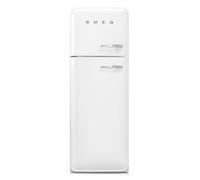 Smeg 294 Litre Fifties Style Left Hand Hinge 70/30 Freestanding Fridge Freezer - White