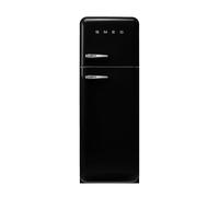 Smeg 294 Litre Fifties Style Right Hand Hinge 70/30 Fridge Freezer - Black