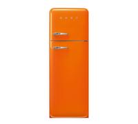 Smeg 294 Litre Fifties Style Right Hand Hinge 70/30 Fridge Freezer - Orange