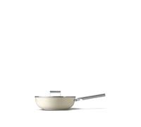 Smeg 30Cm Retro Wok, Oven Safe Aluminium, Cream Cream