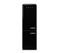 Smeg 331 Litre Fifties Style Left Hand Hinge 70/30 Fridge Freezer - Black