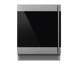 Smeg 38 Bottle Capacity Built In Dual Zone Wine Cooler - Stainless Steel