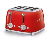 Smeg 4 Slice 50s Retro Toaster in Red | Extra Wide Slots | TSF03RDUK | Brand New