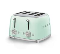 SMEG 4 SLICE RETRO 50'S STYLE TOASTER IN PASTEL GREEN TSF03PGUK