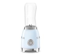 Smeg PBF01PBUK Retro 50’s Style Personal Blender, 2 x Bottles-To-Go, 2 Speed Settings, 600ml, 300W, Pastel Blue