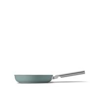 Smeg 50’s Style Non-Stick Frying Pan, Suitable for All Cooktops, Oven Proof, Dishwasher Safe, Tempered Glass Lid, Made in Italy, 20cm, Matte Emerald Green, FPF2002EGM