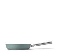 Smeg 50’s Style Non-Stick Frying Pan, Suitable for All Cooktops, Oven Proof, Dishwasher Safe, Tempered Glass Lid, Made in Italy, 24cm, Matte Emerald Green, FPF2402EGM