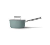 Smeg 50’s Style Non-Stick Saucepan, Matte Emerald Green, SPF2012EGM