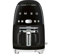Smeg 50's Retro DCF02BLUK Filter Coffee Machine with Timer - Black, Black